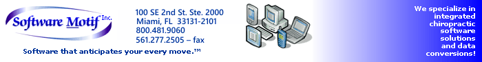 Chiropractic Software Motif EMR Project